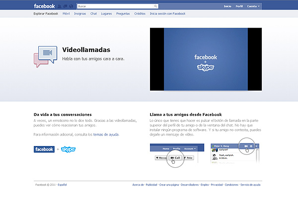 Facebook confirma el estreno de videollamadas para su servicio de chat