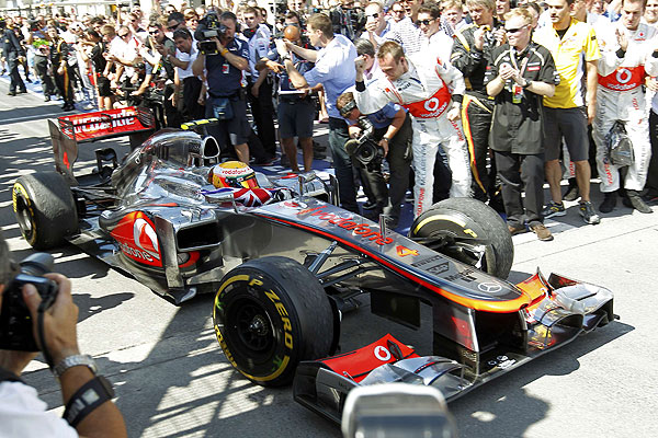 Fórmula Uno: Hamilton celebró el triunfo en el GP de Canadá