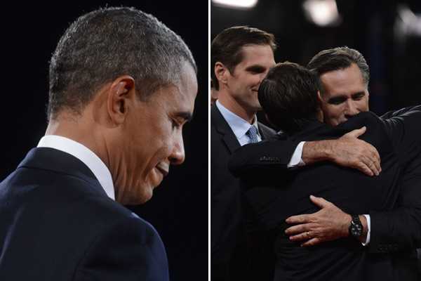 Primeras encuestas tras el debate en EE.UU. dan a Romney como ganador