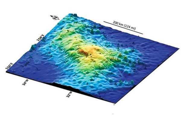 Confirman la existencia del volcán más grande del mundo en el Océano Pacífico