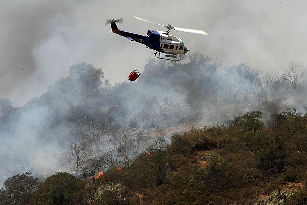 Onemi aumenta a 75 la cifra de incendios forestales activos en el país