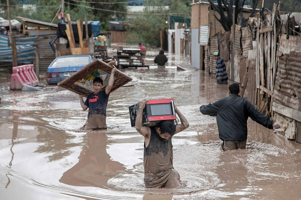 China ofrece a Chile 500.000 dólares para reconstrucción tras inundaciones en el norte
