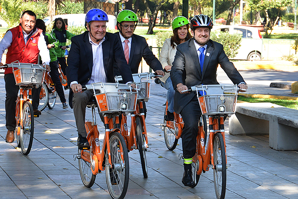 Ñuñoa inaugura 15 estaciones y se suma a la red de bicicletas públicas de la capital