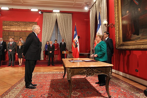 Presidenta Bachelet encabeza primer consejo de gabinete tras cambio de ministros